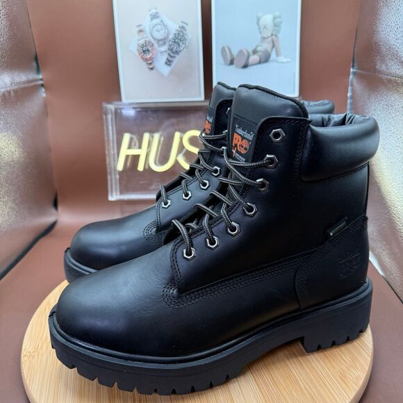 Timberland PRO Black 6in” Waterproof, Insulated, Steel Toe, EH, Work boot Sz 9 - Picture 2 of 12
